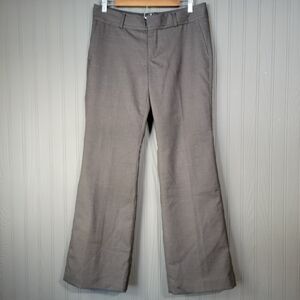 Banana Republic Ryan Fit Trouser Dress Pants Wool Blend Boot Cut Brown Womens 8S